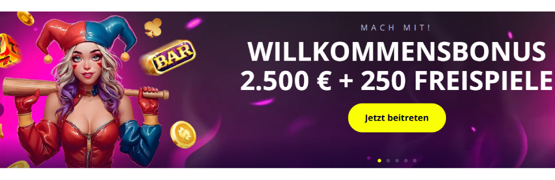 Screenshot der Slotoro Casino Spielhalle auf einem Desktop mit verschiedenen Spielautomaten